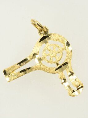 10K Hair Dryer Pendant/charm